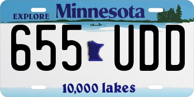 MN license plate 655UDD