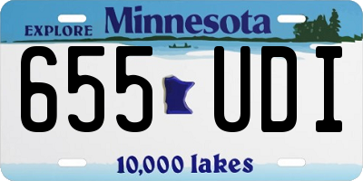 MN license plate 655UDI