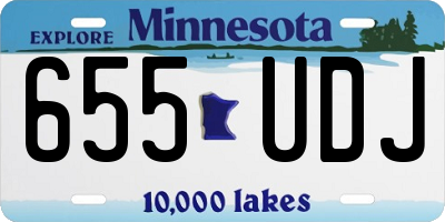 MN license plate 655UDJ