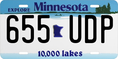 MN license plate 655UDP