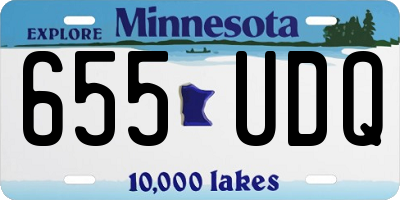 MN license plate 655UDQ