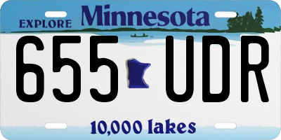 MN license plate 655UDR