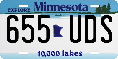 MN license plate 655UDS