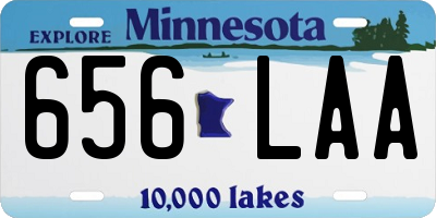 MN license plate 656LAA