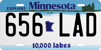 MN license plate 656LAD