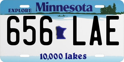 MN license plate 656LAE