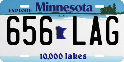 MN license plate 656LAG