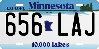 MN license plate 656LAJ