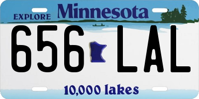 MN license plate 656LAL