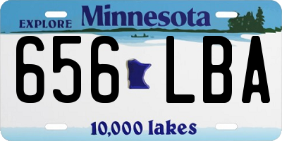 MN license plate 656LBA