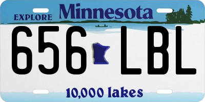 MN license plate 656LBL