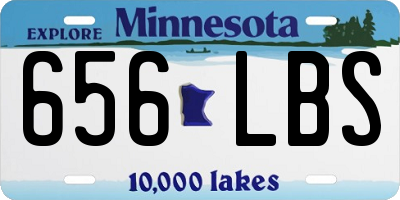 MN license plate 656LBS