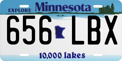 MN license plate 656LBX