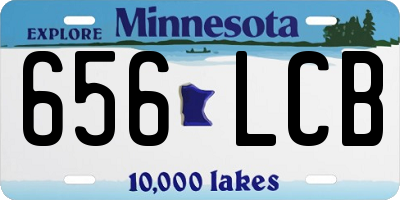 MN license plate 656LCB