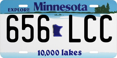 MN license plate 656LCC