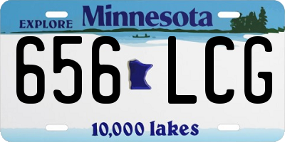 MN license plate 656LCG