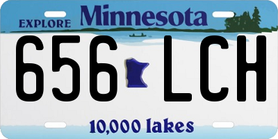 MN license plate 656LCH