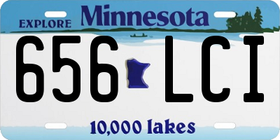MN license plate 656LCI