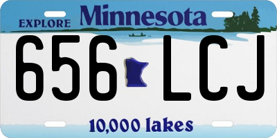 MN license plate 656LCJ