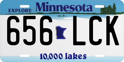 MN license plate 656LCK