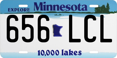 MN license plate 656LCL