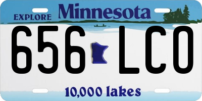 MN license plate 656LCO