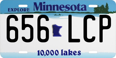 MN license plate 656LCP