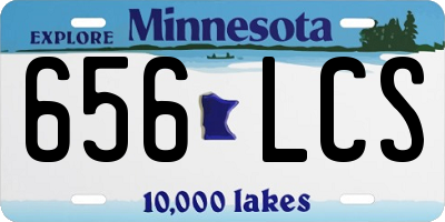 MN license plate 656LCS