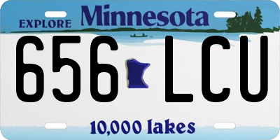 MN license plate 656LCU
