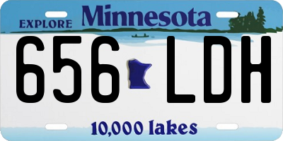 MN license plate 656LDH