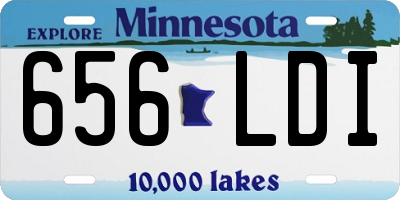 MN license plate 656LDI