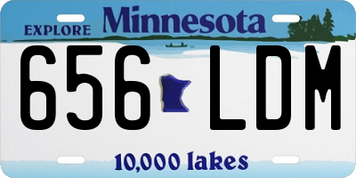 MN license plate 656LDM