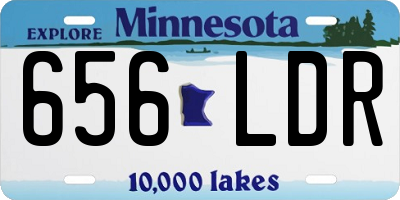 MN license plate 656LDR