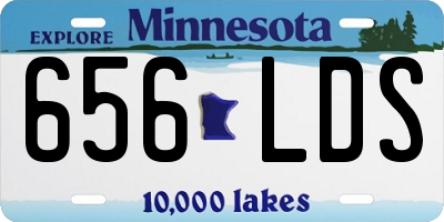 MN license plate 656LDS