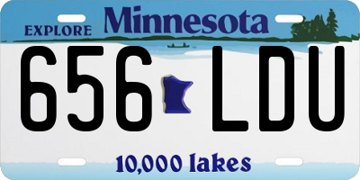 MN license plate 656LDU