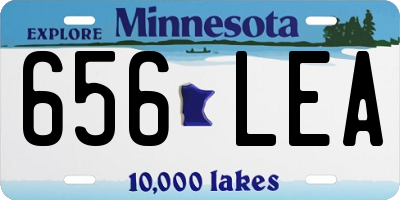 MN license plate 656LEA