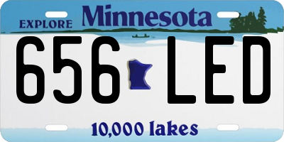MN license plate 656LED