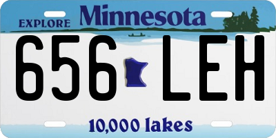 MN license plate 656LEH