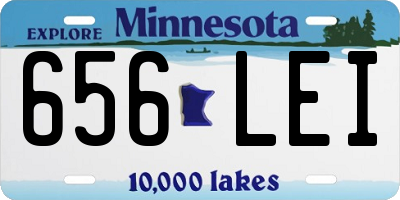 MN license plate 656LEI