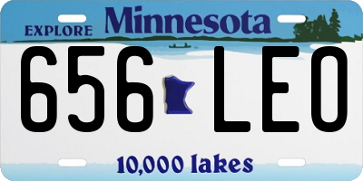 MN license plate 656LEO