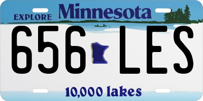 MN license plate 656LES