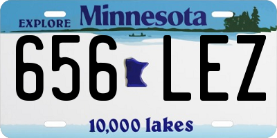 MN license plate 656LEZ