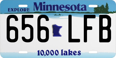 MN license plate 656LFB