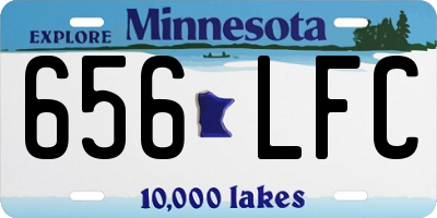MN license plate 656LFC