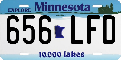 MN license plate 656LFD