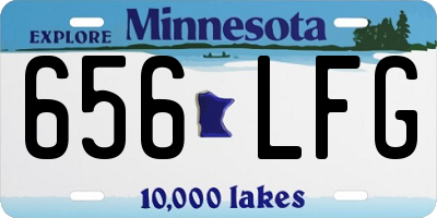 MN license plate 656LFG