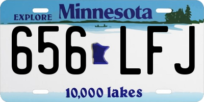 MN license plate 656LFJ