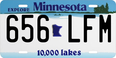 MN license plate 656LFM