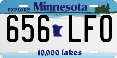 MN license plate 656LFO