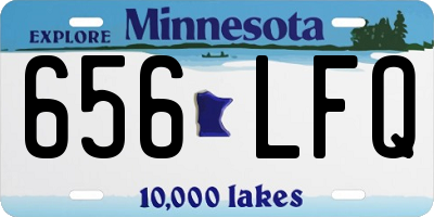 MN license plate 656LFQ